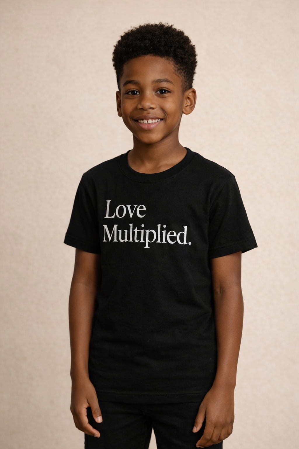 Love Multiplied™ Kids Black Tee Shirt